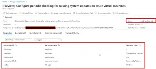 Periodic checking policy assignment for updates