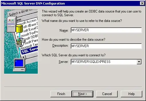 Image of good ODBC connection