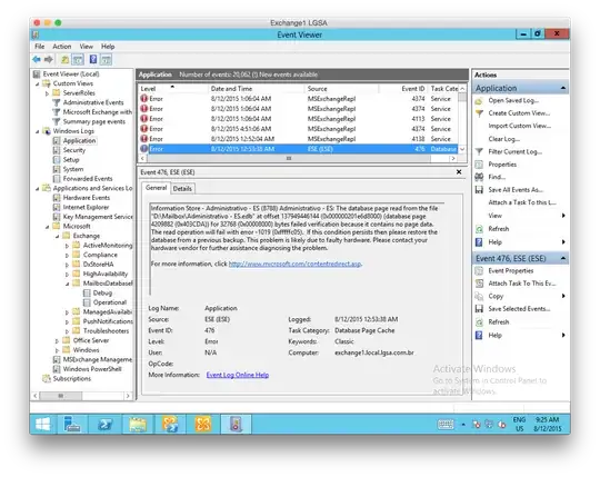 ESE Database Corruption