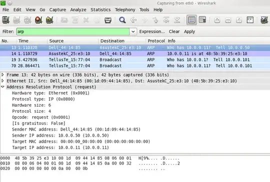 Wireshark screenshot