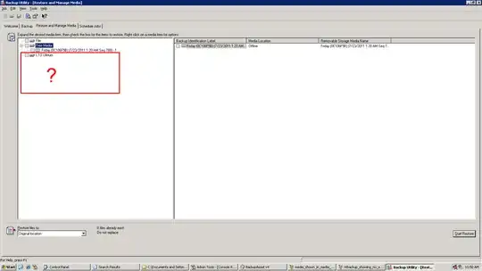 NTBackup showing no media in the Backup\LTO Ultrium pool