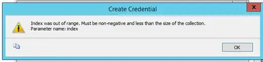 Index out of range error