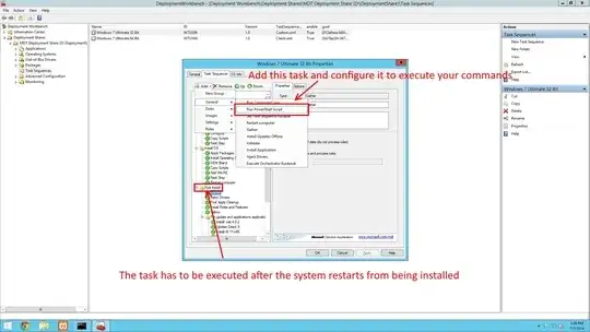 How to add into task sequence.