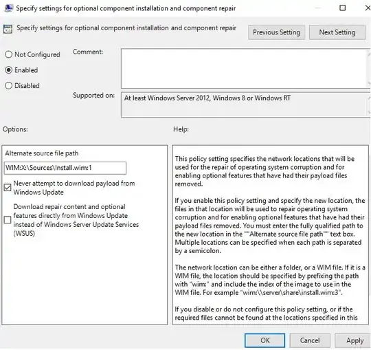 Optional component installation GPO