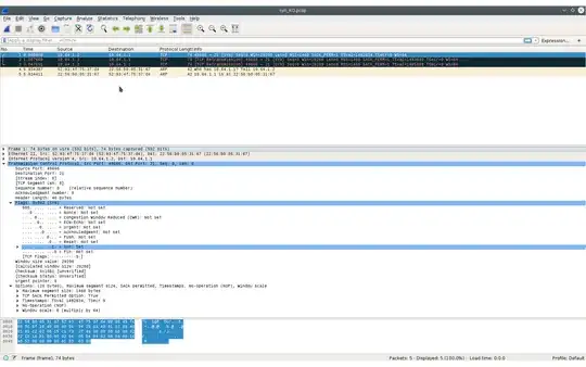 Wireshark screenshot