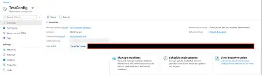 Maintenance Configuration