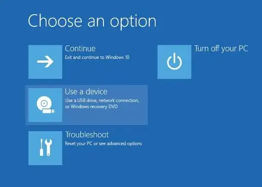 Using a device for boot