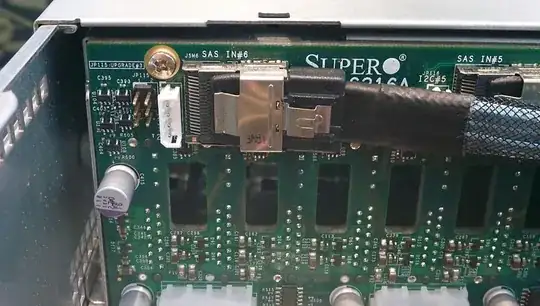 SAS/SATA Backplane with SFF08087 Port