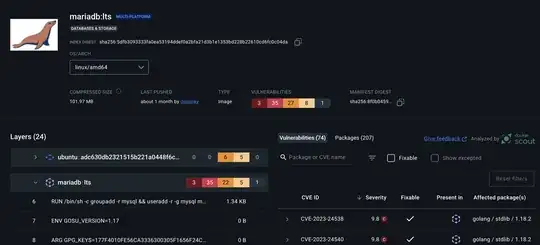 Screenshot for Tag mariadb:lts on hub.docker.com (2025-03-11 19:50 MET)