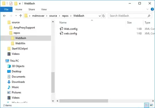 Web.config and web.config in same case-sensitive Windows directory