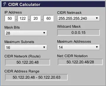 CIDR calcuator