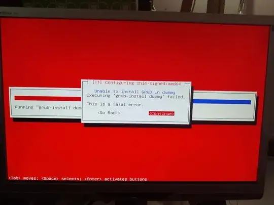 Fatal error installing grub