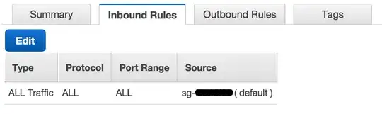 Security Group settings