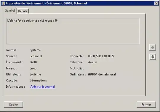 Fatal error handshake