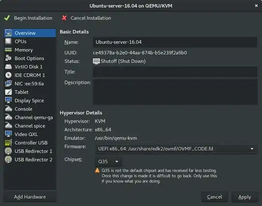virt-manager customize VM screenshot