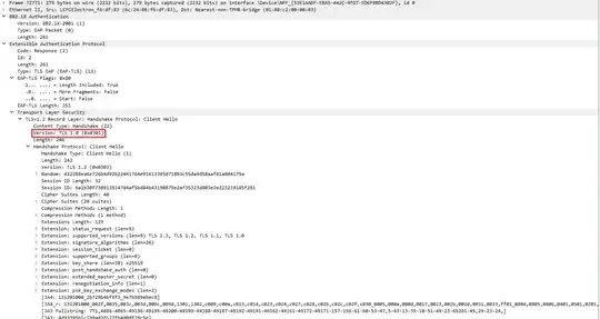 Client Hello from Windows 11 machine