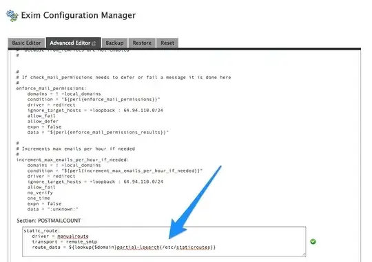 Exim Configuration Manager