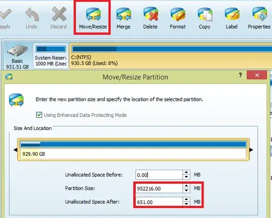 Using MiniTool Partition Wizard to resize the system reserved partition