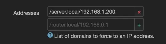 Luci Network -> DHCP and DNS -> General -> Addresses