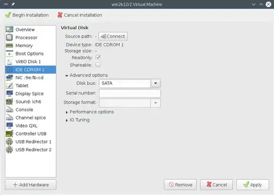 Change IDE CDROM to SATA