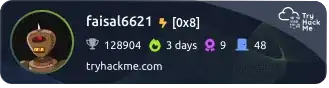 faisal6621 on tryhackme.com