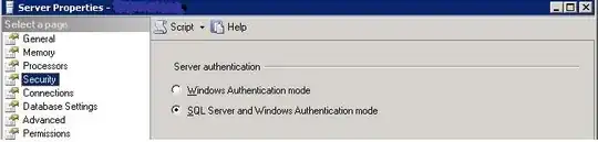 MSSQL Server Management Database properties