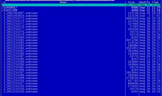 Screen Grab from Midnight Commander