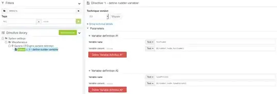 define rudder variable