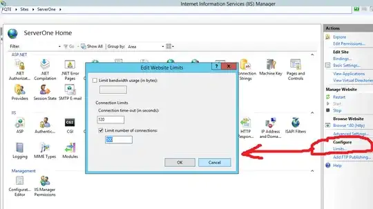 Limit Setting in ISS manager