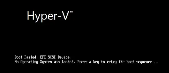 Error Screenshot Hyper-V