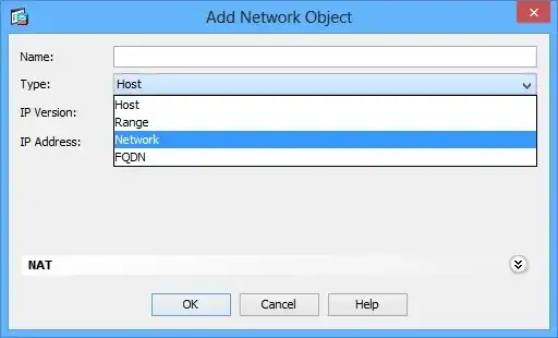 Add Network Object as a different type