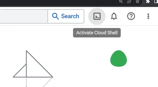 When I click on activate cloud shell