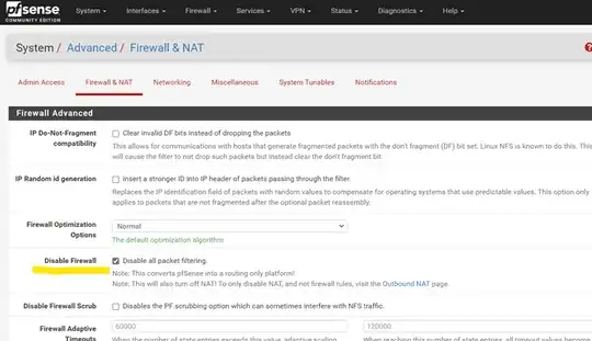 system setting uncheked