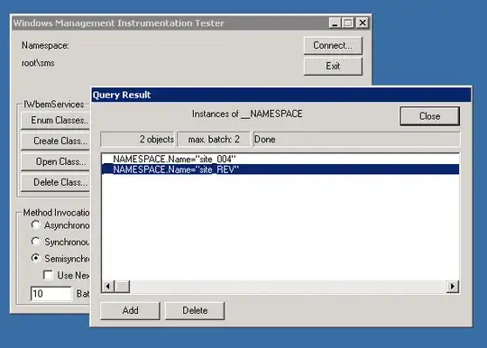 WBEMTEST __NAMESPACE