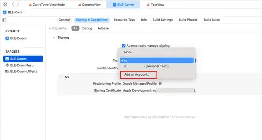 xcode signing & capabilities