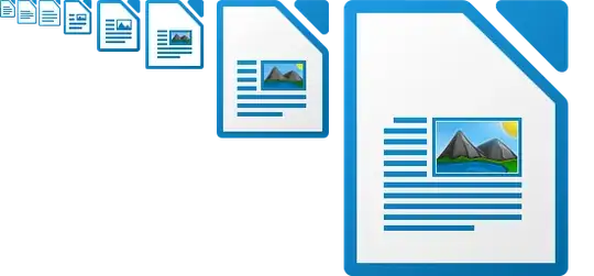 LibreOffice icons at actual size