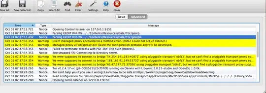 Screenshot of Vidalia log