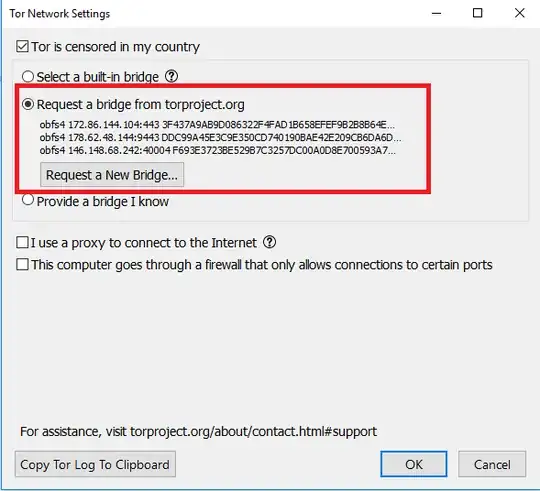 Tor Network Settings screenshot