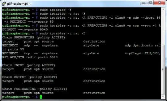 screenshot of terminal of above command