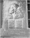 Bas-relief of Mary Charlton Holiday (1945) at the Iredell County Library, NC.