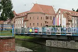 Swing bridge and the castle