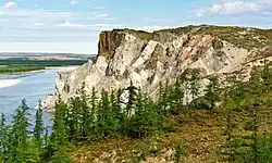 Geological outcrops "Motley rocks" (Popigai astrobleme)