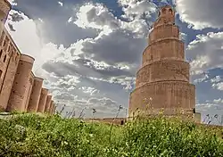 The spiral minaret of the Great Mosque of Samarra, located in the proposed region (2017)