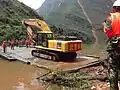 Hydropower corps Excavators providing aid after the 2014 Ludian earthquake