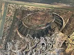 Piluzhena Buddha sitting on the top of the cabinet