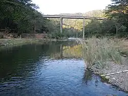 Angat river and Bitbit Bridge from Norzagaray