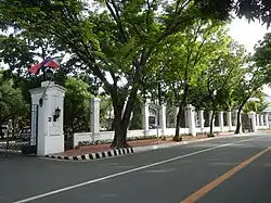 Fences of the Malacañang Palace along Jose Laurel Street