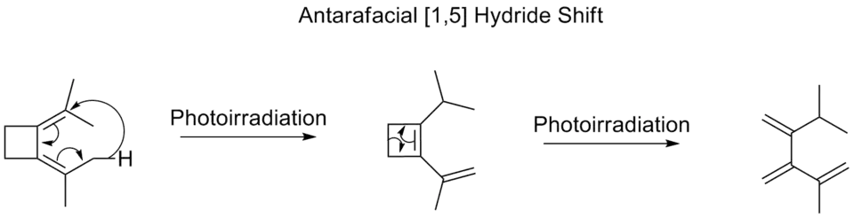 Antarafacial [1,5] hydride shift