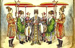 Emperor Thành Thái in Cổn Miện in Nam Giao ceremony.