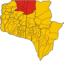 District location in Siem Reap province